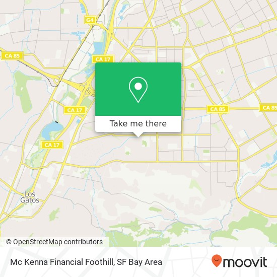 Mc Kenna Financial Foothill map