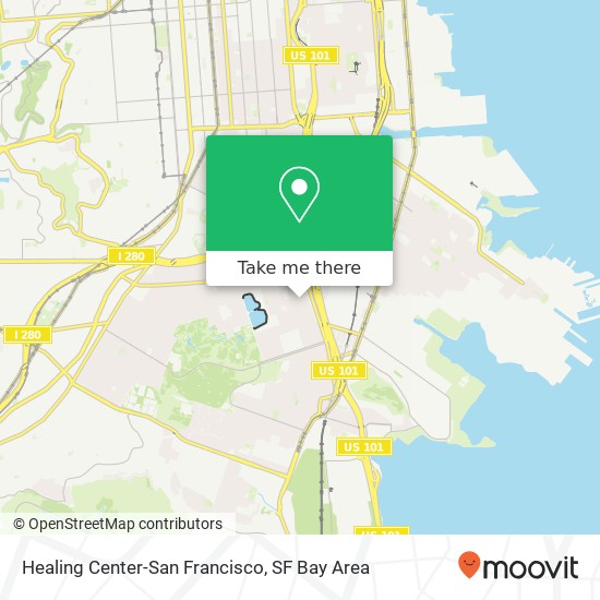 Healing Center-San Francisco map
