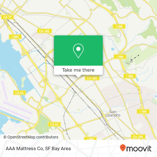 AAA Mattress Co map