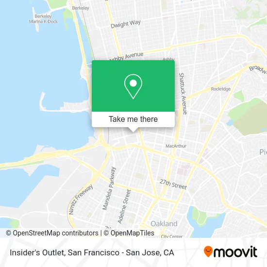 Mapa de Insider's Outlet