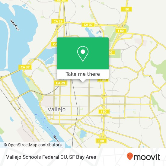 Vallejo Schools Federal CU map