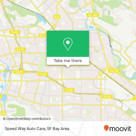 Speed Way Auto Care map