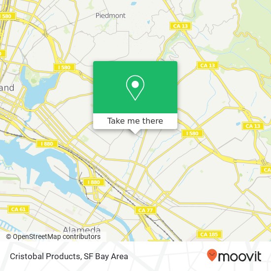 Cristobal Products map