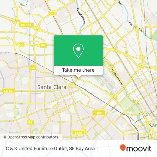 Mapa de C & K United Furniture Outlet
