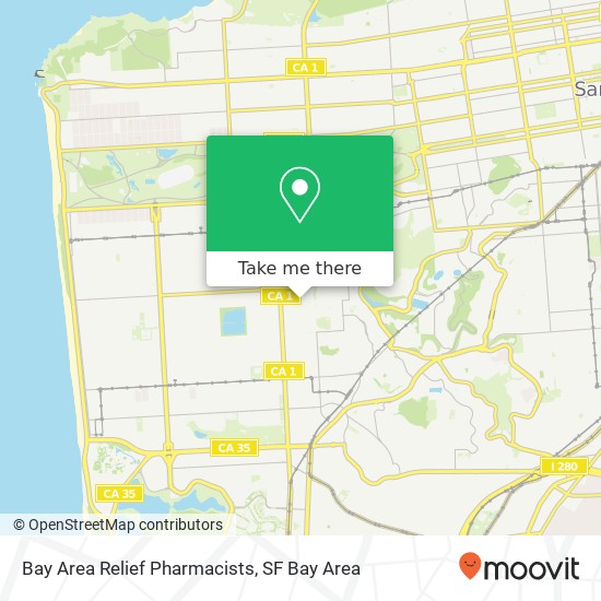 Bay Area Relief Pharmacists map