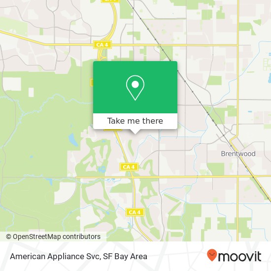 American Appliance Svc map