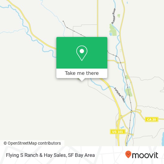 Flying S Ranch & Hay Sales map