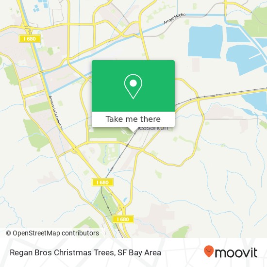 Regan Bros Christmas Trees map