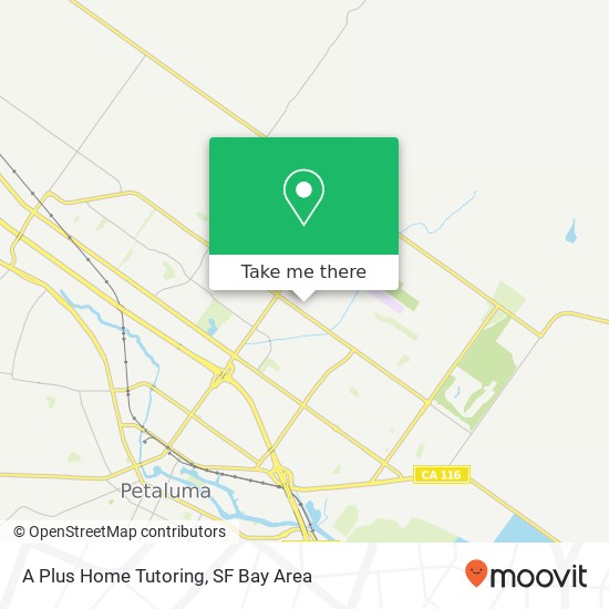 A Plus Home Tutoring map