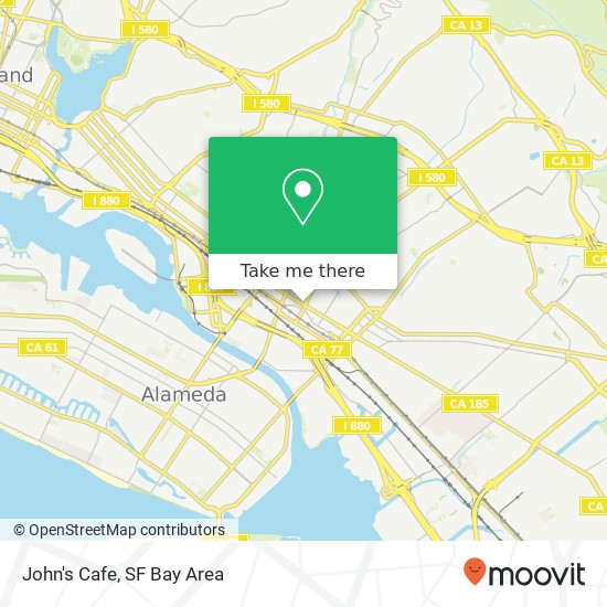 John's Cafe map