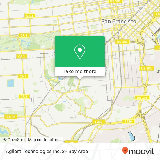 Mapa de Agilent Technologies Inc