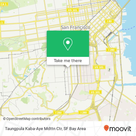 Mapa de Taungpula Kaba-Aye Mdttn Ctr