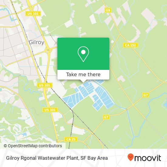 Gilroy Rgonal Wastewater Plant map