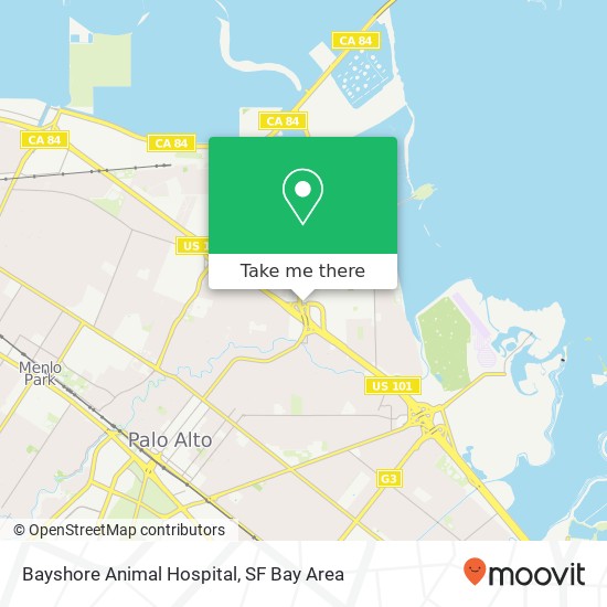 Bayshore Animal Hospital map