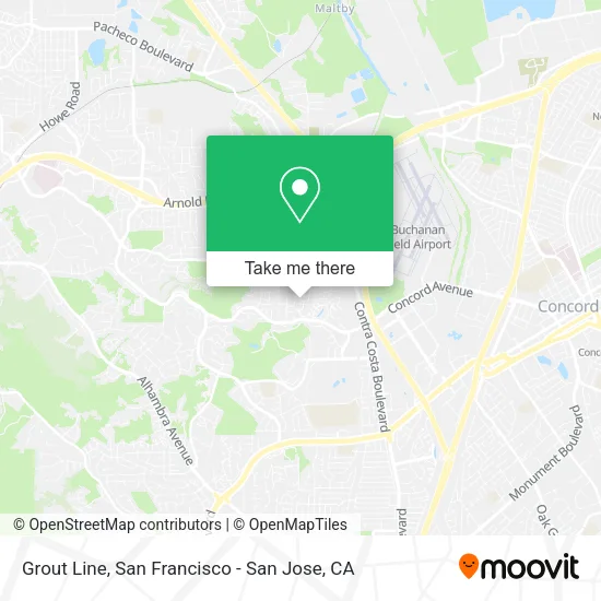 Mapa de Grout Line