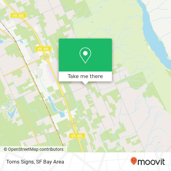 Toms Signs map