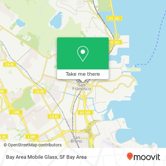 Bay Area Mobile Glass map