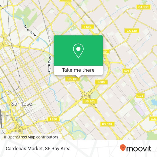 Mapa de Cardenas Market