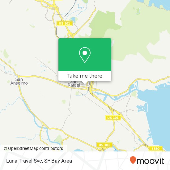 Luna Travel Svc map