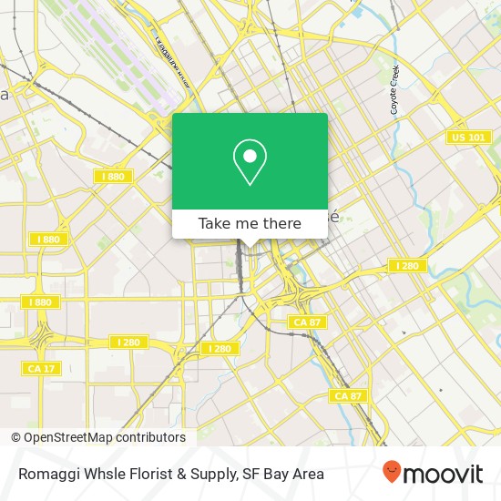 Romaggi Whsle Florist & Supply map