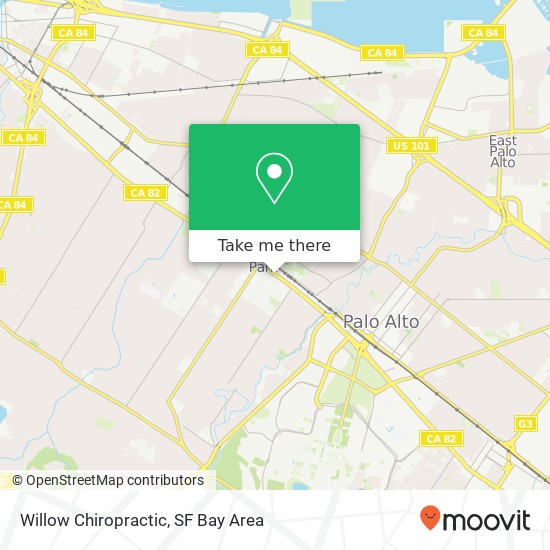 Willow Chiropractic map