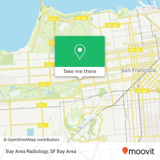 Bay Area Radiology map