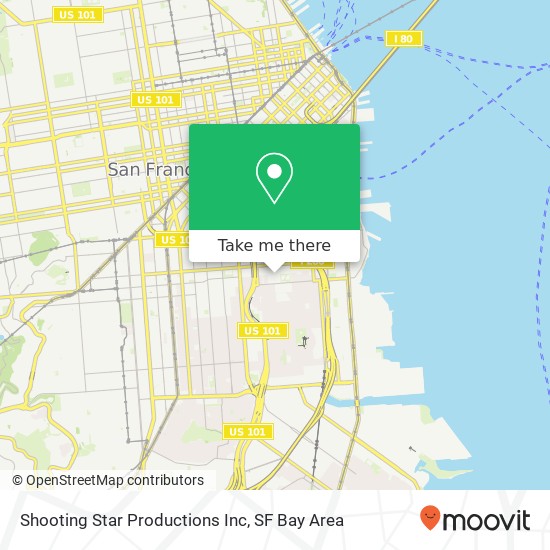 Shooting Star Productions Inc map