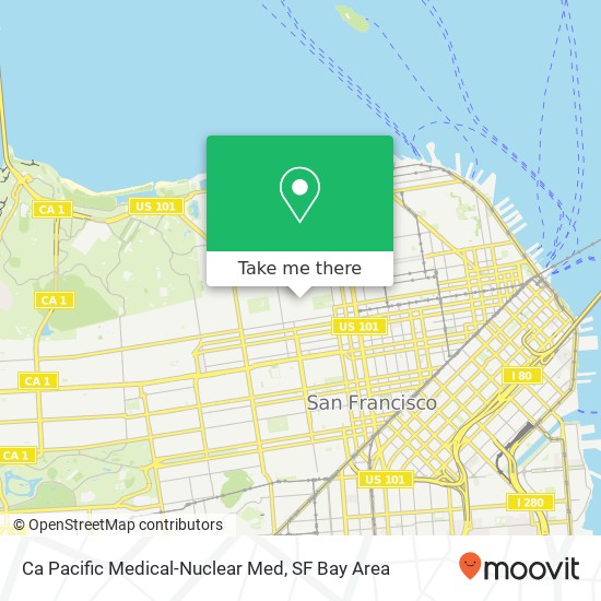 Ca Pacific Medical-Nuclear Med map