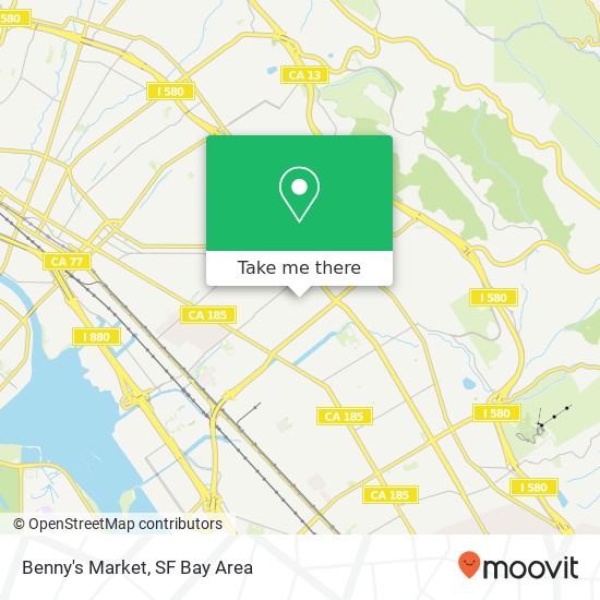 Benny's Market map