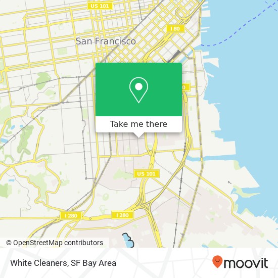 White Cleaners map