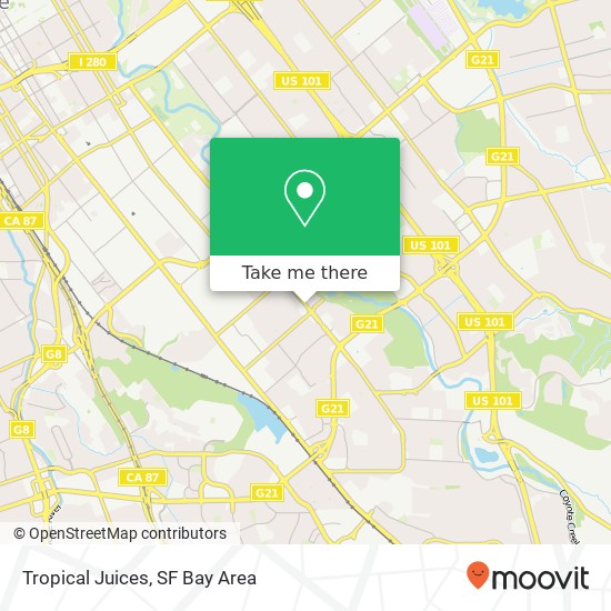 Tropical Juices map