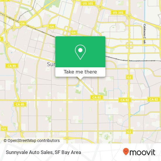 Mapa de Sunnyvale Auto Sales