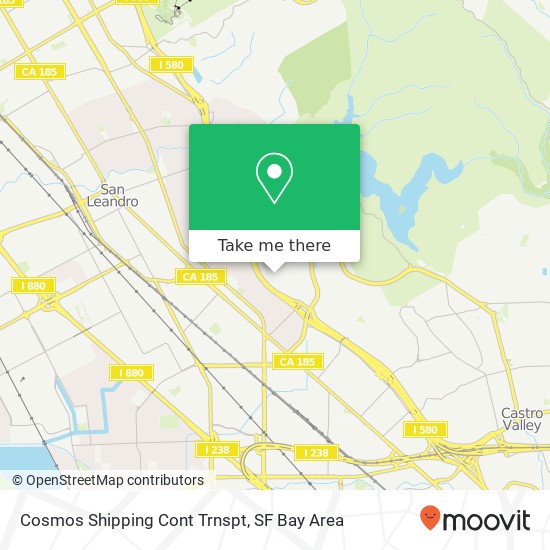 Cosmos Shipping Cont Trnspt map
