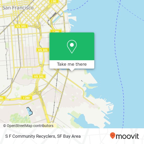 S F Community Recyclers map