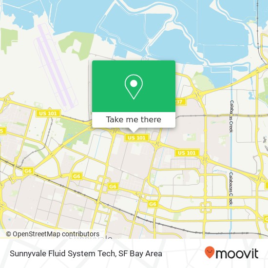 Mapa de Sunnyvale Fluid System Tech