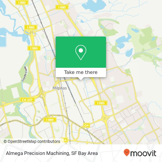 Mapa de Almega Precision Machining