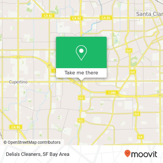 Delia's Cleaners map