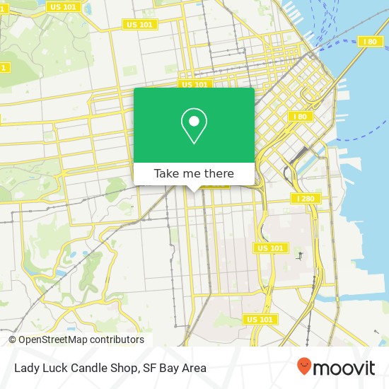 Mapa de Lady Luck Candle Shop