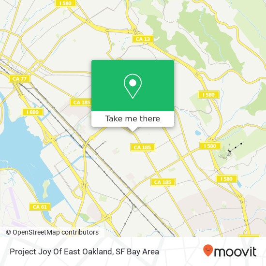 Project Joy Of East Oakland map