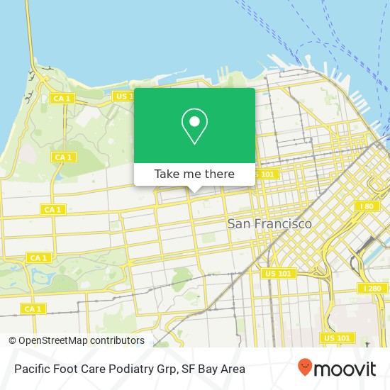 Pacific Foot Care Podiatry Grp map