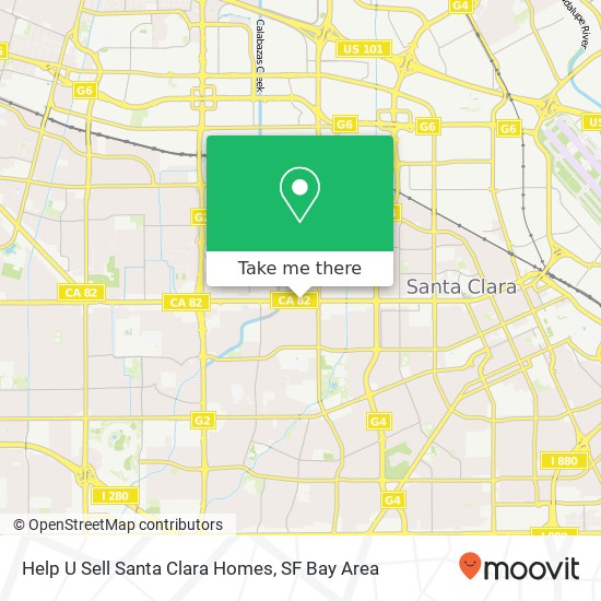 Help U Sell Santa Clara Homes map