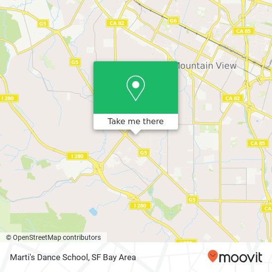 Marti's Dance School map
