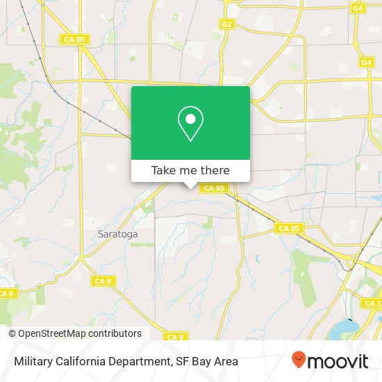 Mapa de Military California Department