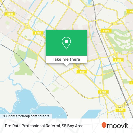 Pro Rate Professional Referral map