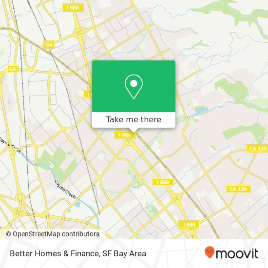 Mapa de Better Homes & Finance