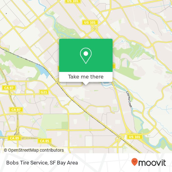 Mapa de Bobs Tire Service