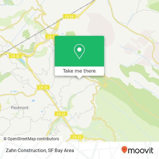 Zahn Construction map