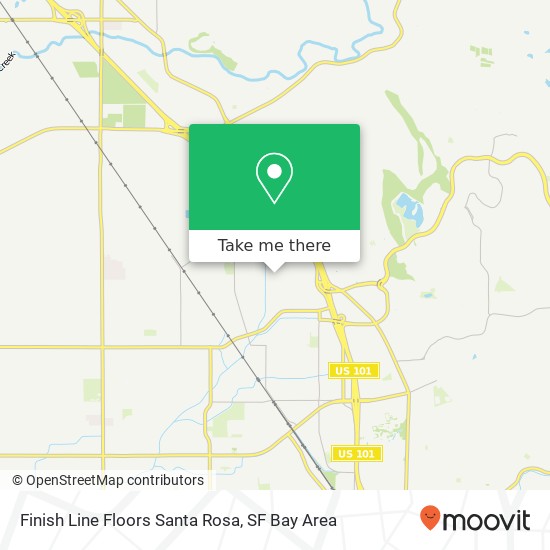 Finish Line Floors Santa Rosa map