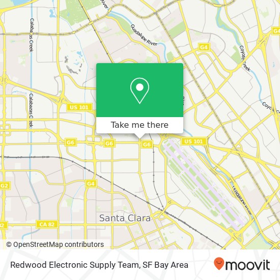 Redwood Electronic Supply Team map