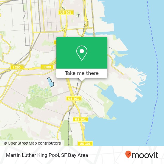 Martin Luther King Pool map